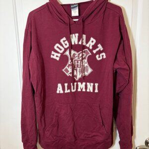 Hogwarts Alumni Burgundy Hoodie – Harry Potter Graphic Pullover